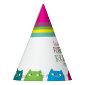 Persoonlijk meisjes verjaardagsfeest feesthoedjes (Links)