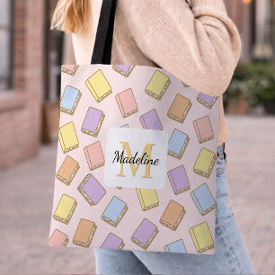 Persoonlijk meisjesboek met naam Roze Tote Bag