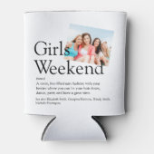 Persoonlijk Meisjesweekend Definitie Foto Blikjeskoeler (Voorkant)