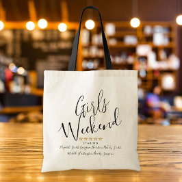 Persoonlijk Meisjesweekend Vijf Sterren Tote Bag