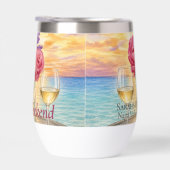Persoonlijk Meisjesweekend Zonsondergang Aquarel W (Rechts)