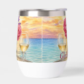 Persoonlijk Meisjesweekend Zonsondergang Aquarel W (Links)