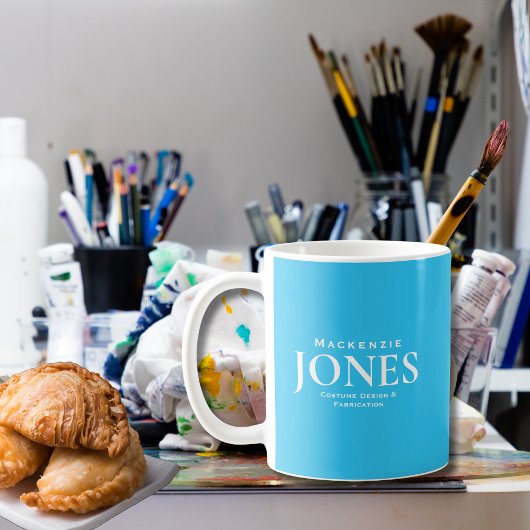 Persoonlijk Merk Bedrijf Logo Modern Turquoise Koffiemok