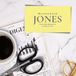 Persoonlijk merk BedrijfsLogo Modern Geel Grijs Visitekaartje