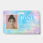 Persoonlijk merk Logo Modern Abstract werknemerspa Badge (Achterkant)