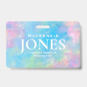 Persoonlijk merk Logo Modern Abstract werknemerspa Badge (Voorzijde)