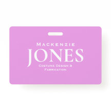 Persoonlijk merk Logo Modern Roze Personenbadge