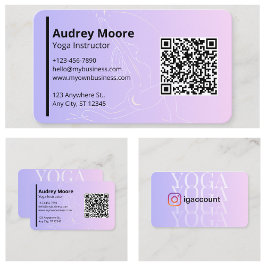Persoonlijk merk Yoga Instructor Visitekaartje