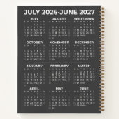 Persoonlijk met agenda Computerwetenschappen Grijs (Achterkant)