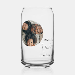 Persoonlijk met foto en tekst blikvorm glas