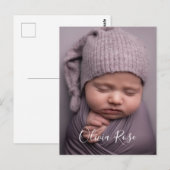 Persoonlijk met foto en tekst briefkaart (Voorkant / Achterkant)