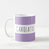 Persoonlijk Met Naam Aangepaste Lilac Koffiemok (Links)