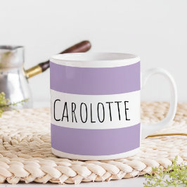 Persoonlijk Met Naam Aangepaste Lilac Koffiemok