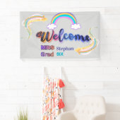 Persoonlijk Mevrouw Welkom Bord | Aangepaste Onder Spandoek (Insitu)