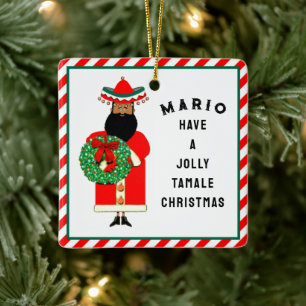 Persoonlijk Mexicaans kerstcadeau Keramisch Ornament