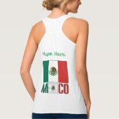 Persoonlijk Mexicaans Vlag Naam Ontwerp Dames Tanktop (Achterkant)