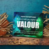 Persoonlijk MIGHTS MAN VAN Christelijke VALOR Fotoplaat (Zijkant)