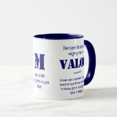 Persoonlijk MIGHTS MAN VAN VALOR Vaderdag Mok (Voorkant rechts)