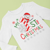 Persoonlijk Mijn Eerste Kerst Outfit Sneeuwman Romper