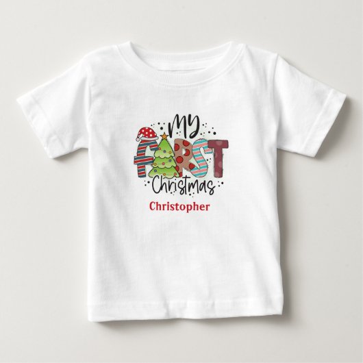 Persoonlijk Mijn Eerste Kerstcadeau Baby (Voorkant)
