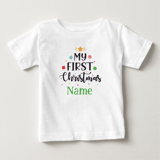 Persoonlijk Mijn Eerste Kerstmis Muts Cute Baby Ro (Voorkant)