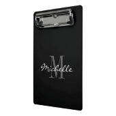 Persoonlijk mini klembord met elegant monogram (Angled2)