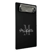Persoonlijk mini klembord met elegant monogram (Schuin)