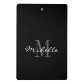 Persoonlijk mini klembord met elegant monogram (Achterkant)
