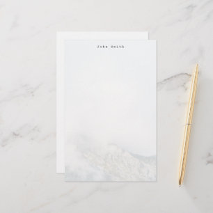 Persoonlijk Minimalistisch Berglandschap Briefpapier