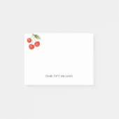 Persoonlijk Minimalistisch Cute Kers Fruit Post-it® Notes (Voorkant)