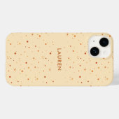 Persoonlijk Minimalistisch Herfstthemapatroon Case-Mate iPhone Case (Achterkant (horizontaal))