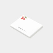 Persoonlijk Minimalistisch Mooie Kersenfruit  Post-it® Notes (Schuin)