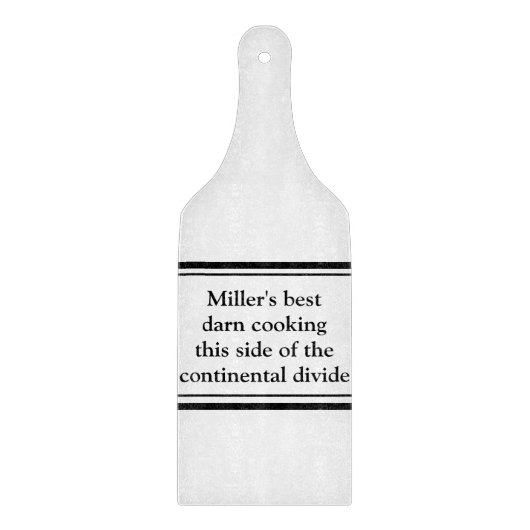 Persoonlijk Minimalistisch Snijplank (Voorkant)