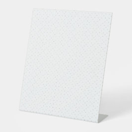 Persoonlijk minimalistisch welkomstbord reclamebord met voetstuk