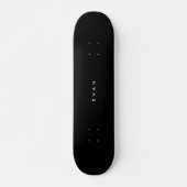 Persoonlijk Minimalistisch Zwart Skateboard (Voorkant)
