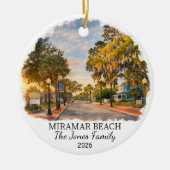 Persoonlijk Miramar Beach Ornament Aangepast Flori (Voorkant)