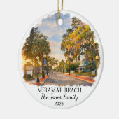 Persoonlijk Miramar Beach Ornament Aangepast Flori (Links)