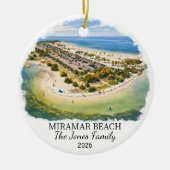 Persoonlijk Miramar Beach Ornament Aangepast Flori (Voorkant)