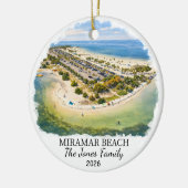 Persoonlijk Miramar Beach Ornament Aangepast Flori (Links)