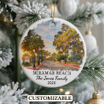 Persoonlijk Miramar Beach Ornament Aangepast Flori<br><div class="desc">Een gepersonaliseerd reis-souvenir ornament ontworpen om uw onvergetelijke reis te vieren. Of u nu voor werk reisde,  genoot van een romantisch weekendje weg,  of deelnam aan een schooluitwisselingsprogramma,  dit ornament herdenkt een speciaal moment dat u altijd zult koesteren en jarenlang wilt onthouden.</div>