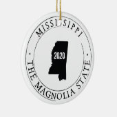 Persoonlijk Mississippi-Ornament Keramisch Ornament (Rechts)
