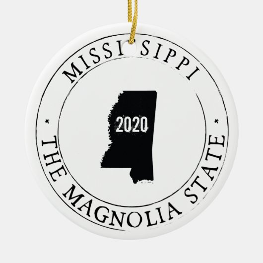 Persoonlijk Mississippi-Ornament Keramisch Ornament (Voorkant)