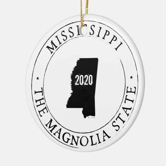Persoonlijk Mississippi-Ornament Keramisch Ornament (Links)