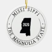 Persoonlijk Mississippi-sieraad Keramisch Ornament (Voorkant)