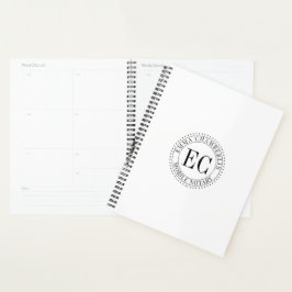 Persoonlijk Mobiel Notaris Openbaar Zegel Logo Planner