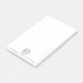 Persoonlijk Mobiel Notaris Openbaar Zegel Logo Post-it® Notes (Schuin)