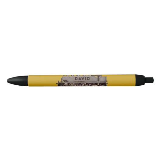 Persoonlijk modeltrein blauwe inkt pen (Voorkant)