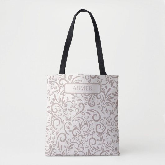 Persoonlijk modern abstract patroonontwerp tote bag (Voorkant)