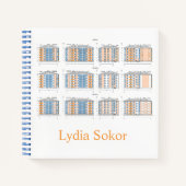 Persoonlijk modern architectuurnotitieboek notitieboek (Voorkant)