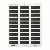 Persoonlijk modern bedrijfslogo retouradres etiket (Full Sheet)